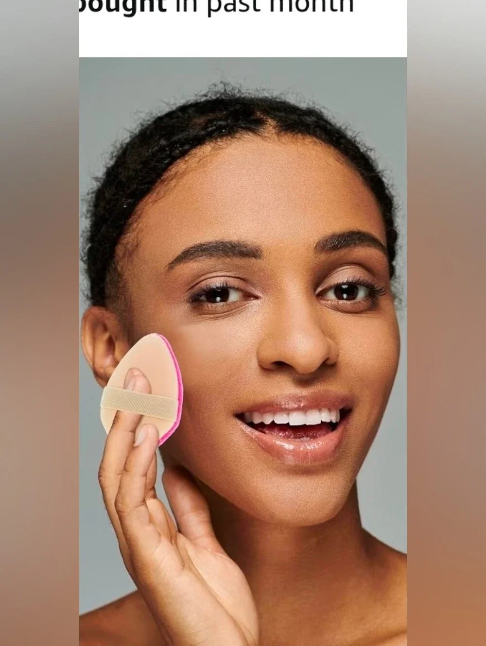 Must Have Beauty 2-in-1 Makeup Puff/Sponge With Plastic Container BNIB